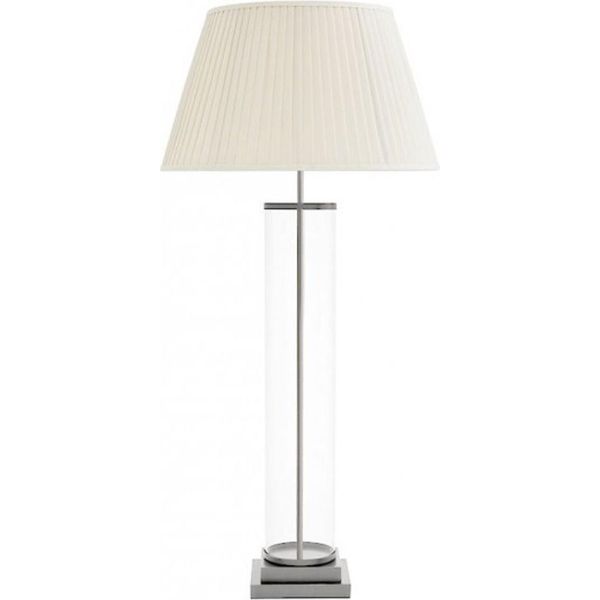 Casa Padrino Lampada Da Tavolo In Nichel Diametro 21 X 59 X H 121 Cm - Lampada Per Hotel Ristorante-image