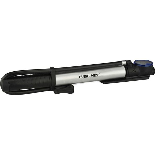 Fischer 85584 Fischer Mini Pompa Da Pavimento Per Bicicletta 2In1, Per Tutte Le Valvole-image