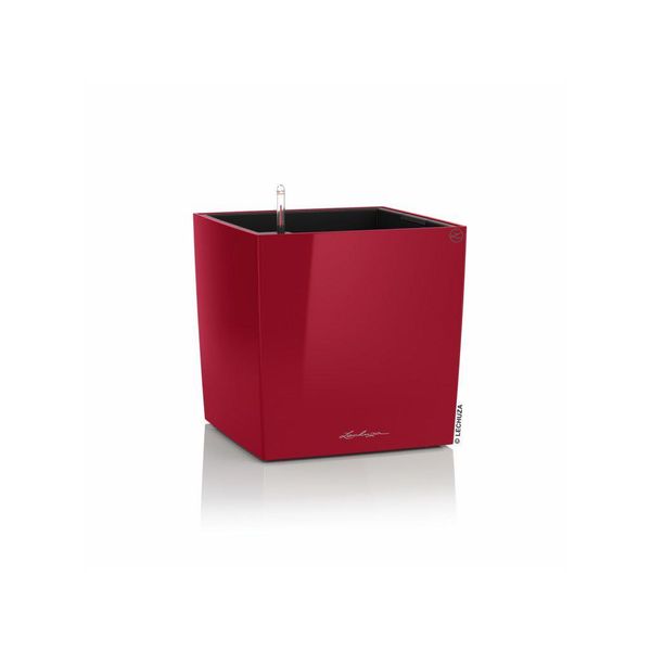 Fioriera Lechuza Cube Premium 40 Scarlet Red High Gloss | Fioriera Con Sistema Di Irrigazione | Superficie High Gloss | 39 X 39 X 40 Cm | 16367-image