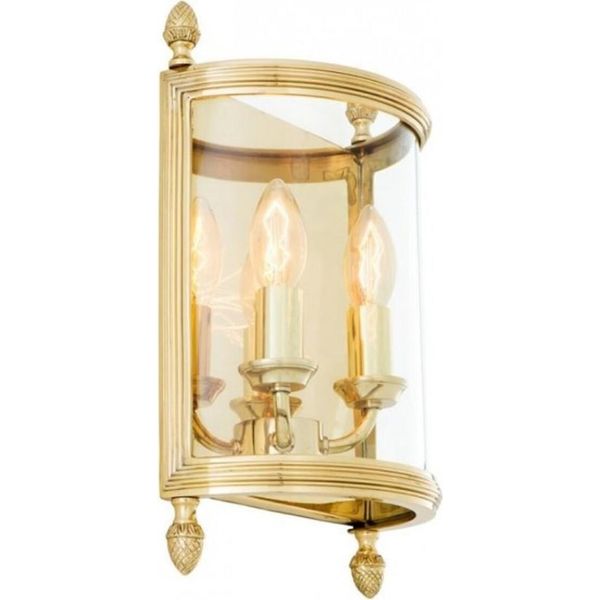 Casa Padrino Applique In Ottone Diametro 21 X 11 X H 34,5 Cm - Luce-image