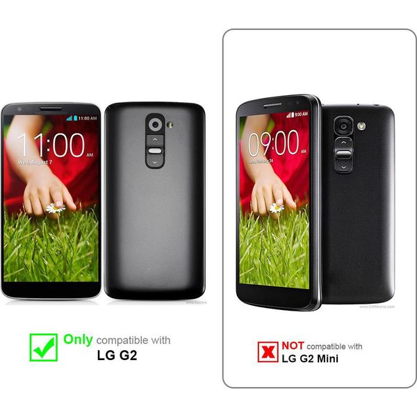 Cadorabo Custodia Per Lg G2 Cover Protettiva In Marrone Custodia Per Telefono Cellulare Cover Chiusura Magnetica-image