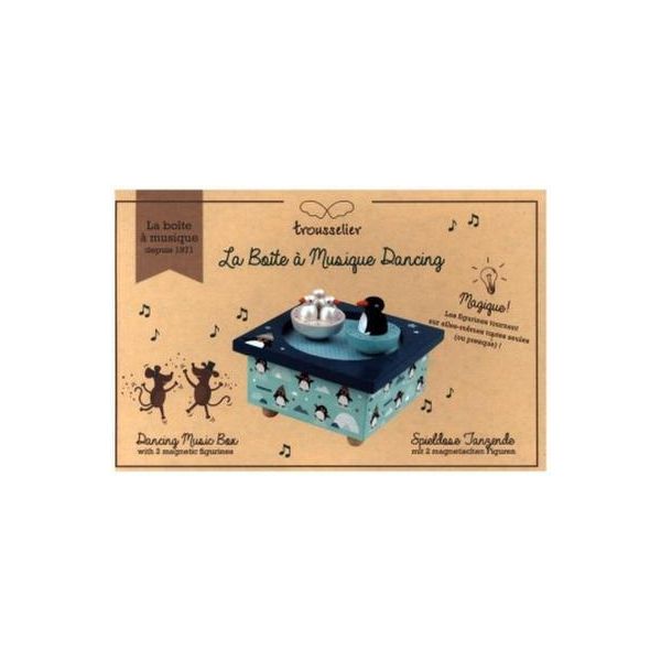 Trousselier 6295008 Carillon Con Figure Danzanti Per Bambini, Pinguini, Magnetico, Carillon, Carillon-image