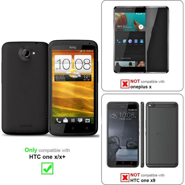 Cadorabo Custodia Per Htc One X / X+ Custodia Protettiva In Verde Custodia Per Cellulare Cover Chiusura Magnetica-image