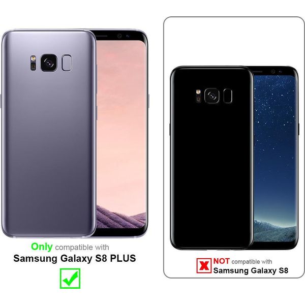 Cadorabo Custodia Protettiva Per Samsung Galaxy S8 Plus In Rosso Custodia Del Telefono Cellulare Tpu Etui Cover Case-image
