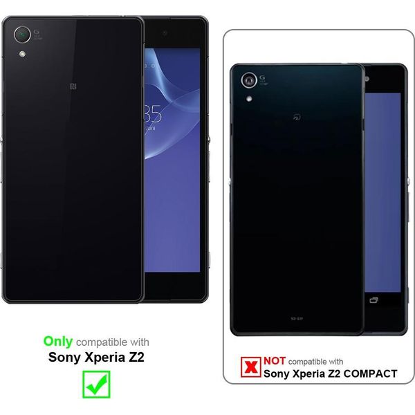 Cadorabo Copertura Protettiva Per Sony Xperia Z2 In Rosso Custodia Per Telefono Cellulare Tpu Etui Cover Case-image