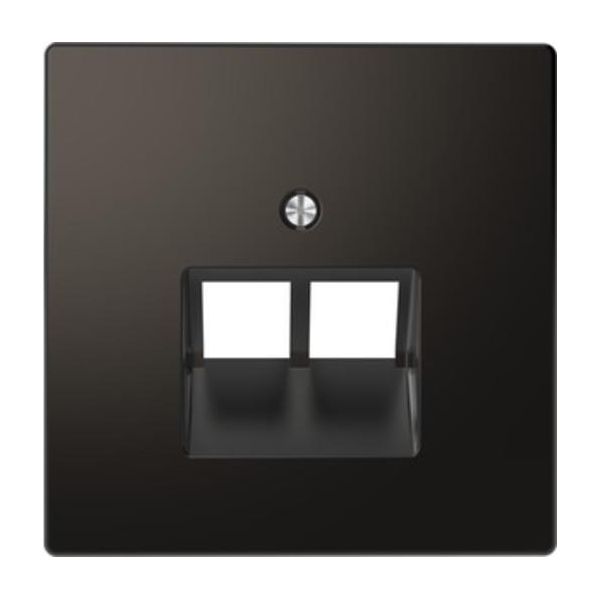 Merten MEG4522-6034 Piastra Centrale Per Inserto Uae, A 2 Ingressi, Antracite, System Design-image