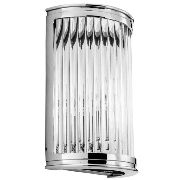 Casa Padrino Lampada Da Parete Argento 21 X 11 X H. 31,5 Cm - Arredamento Hotel Ristorante Di Design-image