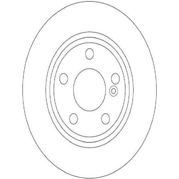 2X Disco Freno Trw DF6376 Per MERCEDES-BENZ Classe A (W176) 42 7Mm-image