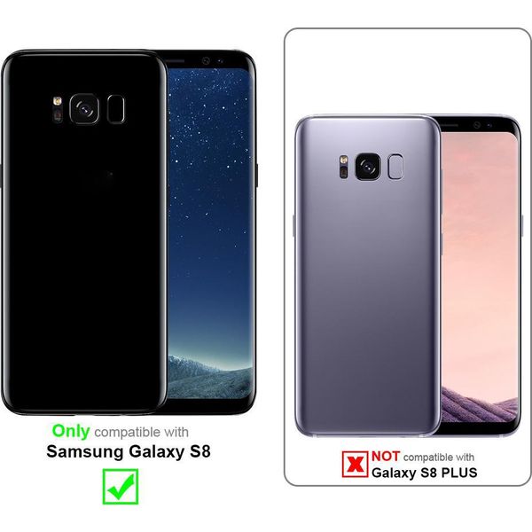 Cadorabo Custodia Protettiva Per Samsung Galaxy S8 In Grigio Custodia Del Telefono Cellulare Custodia In Silicone Tpu Cover Case-image
