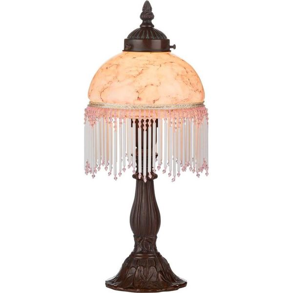Casa Padrino Lampada Da Tavolo / Sgabello In Stile Barocco Multicolore Ø 15 X H. 34 Cm - Lampada Barocca-image