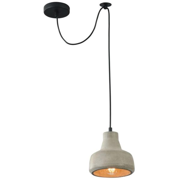 Casa Padrino Lampada A Sospensione / Luce A Sospensione Grigia Ø 16,5 X H. 15 Cm - Lampada Moderna Con Paralume In Calcestruzzo-image