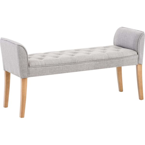 Clp Chaise Longue Cleopatra Struttura In Legno Di Gomma, Grigio Chiaro Antico-Luce-image