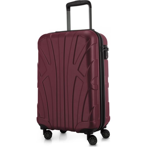 Suitline - Bagaglio A Mano Leggero 55X35X20 Cm Trolley Aereo 34 L Bagaglio A Mano Valigia Cabina Leggera 4 Ruote Bagaglio A Mano Tsa ,Borgogna-image