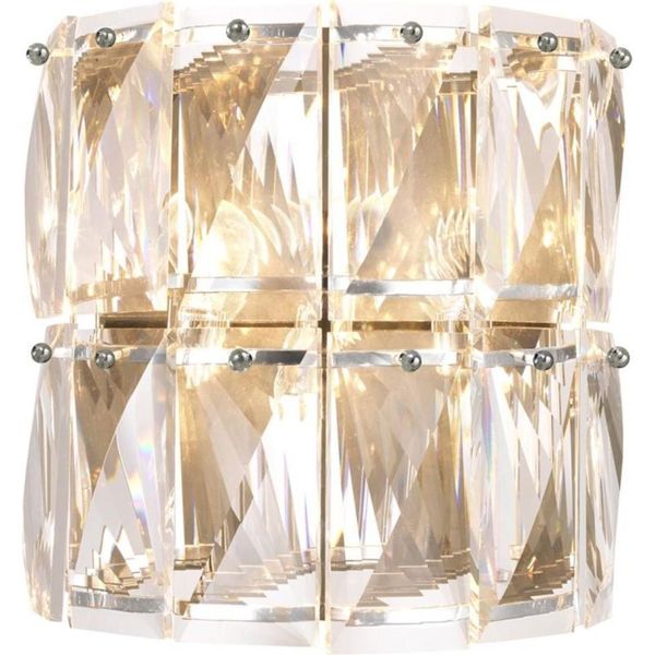 Casa Padrino Lampada Da Parete In Cristallo Argento 31 X 18 X H. 31 Cm - Hotel & Restaurant Wall Lamp-image