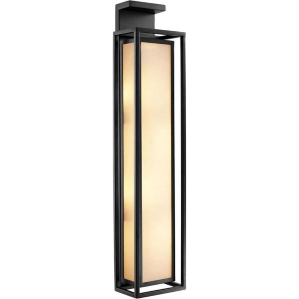 Casa Padrino Applique Nero/Beige 15 X 11 X H. 70 Cm - Luce Per Hotel E Ristoranti-image