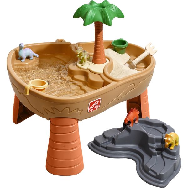 Step2 Dino Dig Tavolino Da Sabbia E Acqua | Sand And Water Table Per 15L Di Acqua E 9Kg Di Sabbia | Incl 7 Accessori | Giochi D'acqua Per Il Giardino-image