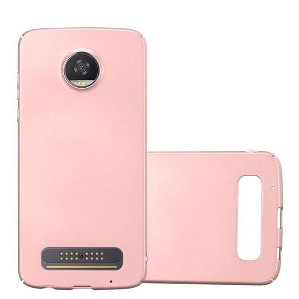 Cadorabo Custodia Per Motorola Moto Z2 Play / Z2 Force Custodia Protettiva In Rosa Custodia Rigida Custodia Per Telefoni Cellulari-image