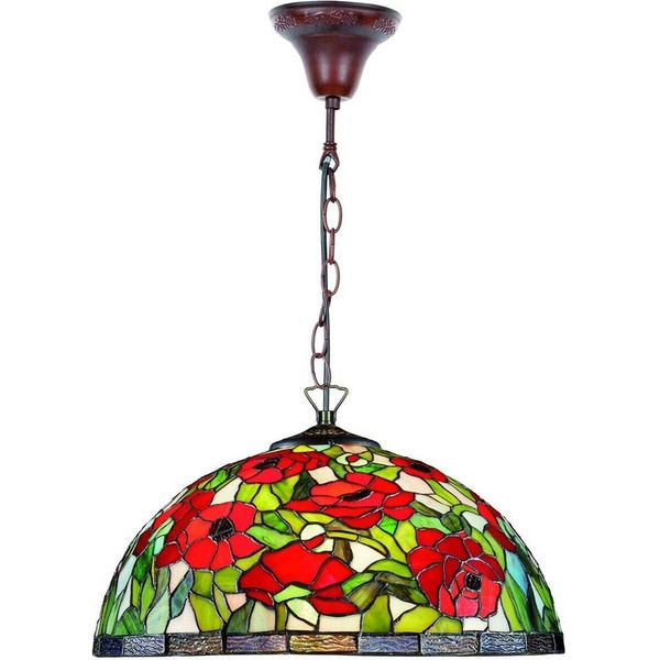 Casa Padrino Lampada A Sospensione Tiffany / Lampada A Sospensione Multicolore Ø 40 X H. 85 Cm - Tiffany Leuchten-image