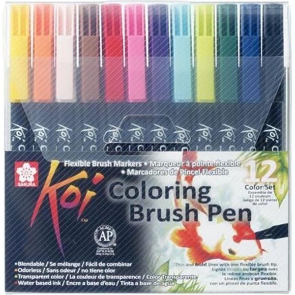 Penna A Pennello Sakura Pennello Da Colorare Koi Confezione Da 12 Pezzi-image