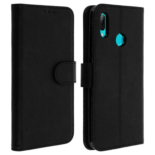 Avizar, Flip Cover, Custodia In Ecopelle Per Huawei P Smart 2019, Honor 10 Lite, Nero-image