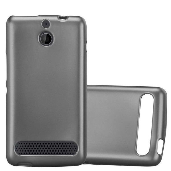 Cadorabo Cover Protettiva Per Sony Xperia E1 In Grigio Custodia Per Cellulare Custodia In Silicone Tpu Cover Case-image