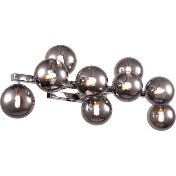 Casa Padrino Lampada Da Parete Di Design Argento / Grigio 66 X 23 X H. 24 Cm - Lampada Da Soggiorno Moderna-image