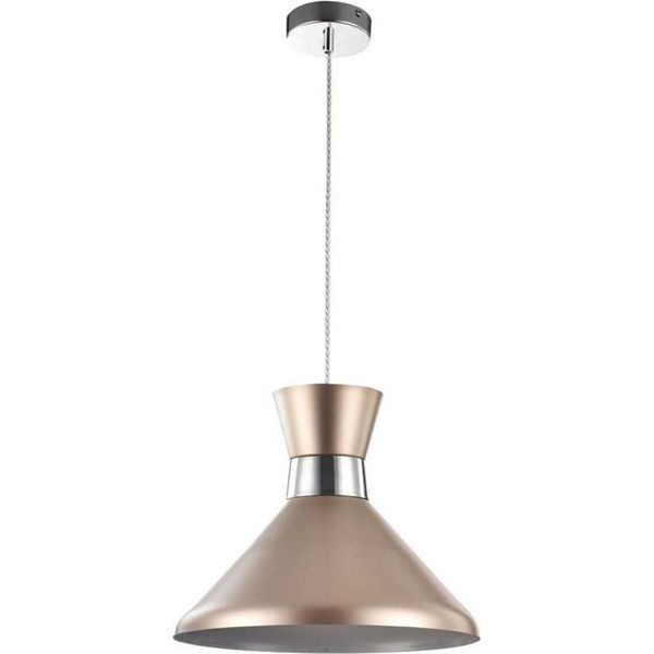Casa Padrino Lampada A Sospensione Colore Champagne / Argento Ø 33,5 Cm - Lampada Regolabile In Altezza-image
