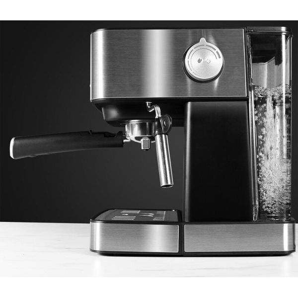 Macchina Da Caffè Cecotec Power Espresso 20 Matic. Per 1-2 Tazze, 20 Bar, 1'5 L, Portafiltro Con Doppio Beccuccio, Ugello Per Montare Il Latte, Portabicchieri, 850 W, Acciaio Inox-image