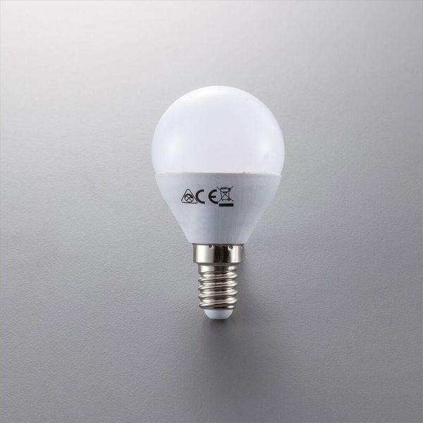 Lampadine Led Luce Calda Con Attacco E14 (Piccolo), 5W Equivalenti A 40 W, 470 Lumen, Set Di 5, Luce A Sfera Per Plafoniere E Lampade, Per Illuminazione Da Interno, Luce Calda 3000K-image