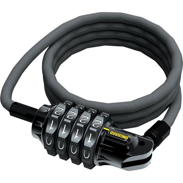 Onguard 8062 Serratura A Cavo A Combinazione Terrier Combo 210 Cm, Ø 6 Mm, Nero/Giallo-image