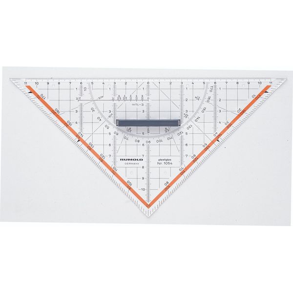 Rumold Triangolo Da Disegno 1054 25Cm Vetro Acrilico Trasparente-image