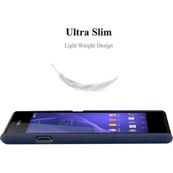 Cadorabo Custodia Protettiva Per Sony Xperia E3 In Blu Custodia Rigida Per Telefono Cellulare Cover-image
