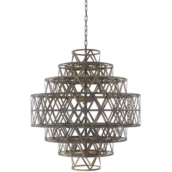 Casa Padrino Lampadario A Led In Ottone Anticato Ø 82 X H. 88,5 Cm - Lampadario Rotondo In Acciaio Inox - Qualità Eccellente-image