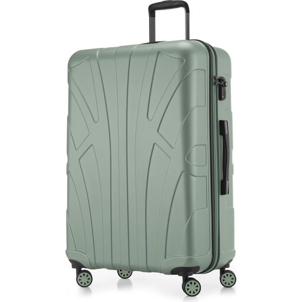 Suitline - Valigia Grande Espandibile, Valigia Xl 4 Ruote, Trolley Rigido, Trolley Rigido Da Check-In 20-23 Kg, Misura Cintura 158 Cm, Tsa, Mint-image