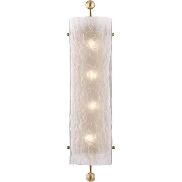 Casa Padrino Lampada Da Parete In Ottone Antico / Bianco 15,9 X 12 X H. 68,6 Cm - Hotel & Restaurant Wall Lamp - Qualità Lusso-image