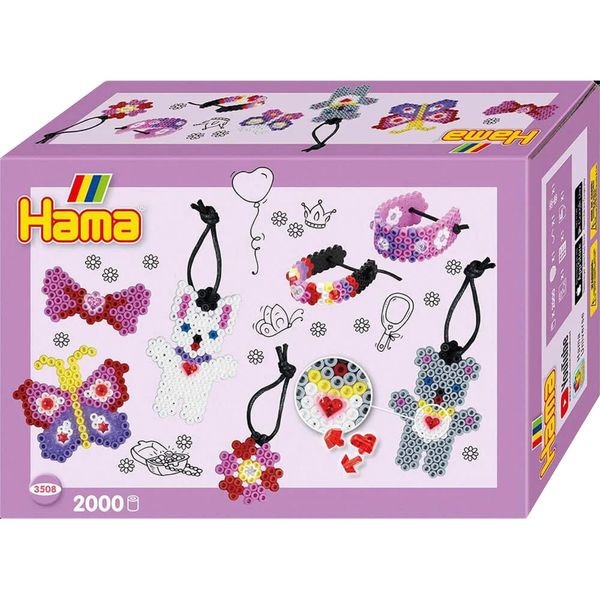 Hama 3508 Perline Stirabili Hama Midi "Bigiotteria"", Confezione Regalo"-image