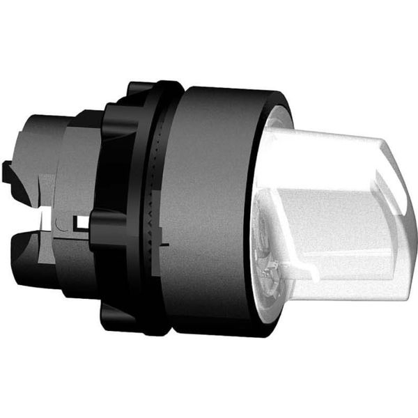 Interruttore Luminoso A 2 Posizioni F.Led-M.Ws - Azionamento Corto Con Impugnatura Per Pollice Bianco IP66 ZB5AK1213-image