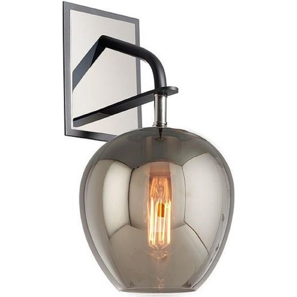 Casa Padrino Applique Nero/Argento/Grigio 17,8 X 22,9 X H. 40 Cm - Qualità Lusso-image