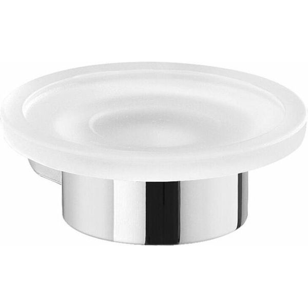 Sapho Gedy Pirenei - Distributore Di Sapone Con Supporto, Cromo/Vetro Satinato PI1113-image