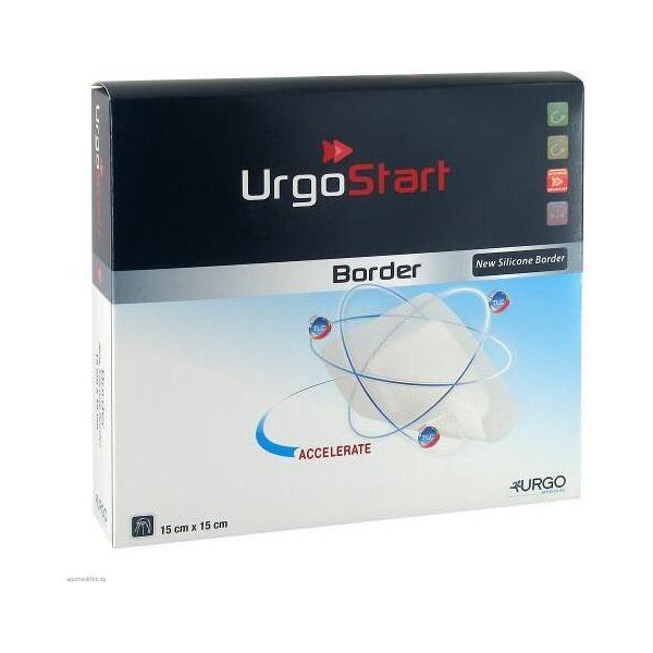 Urgostart Border 15X15 Cm Medicazione In Schiuma Per Ferite 10 Pz-image