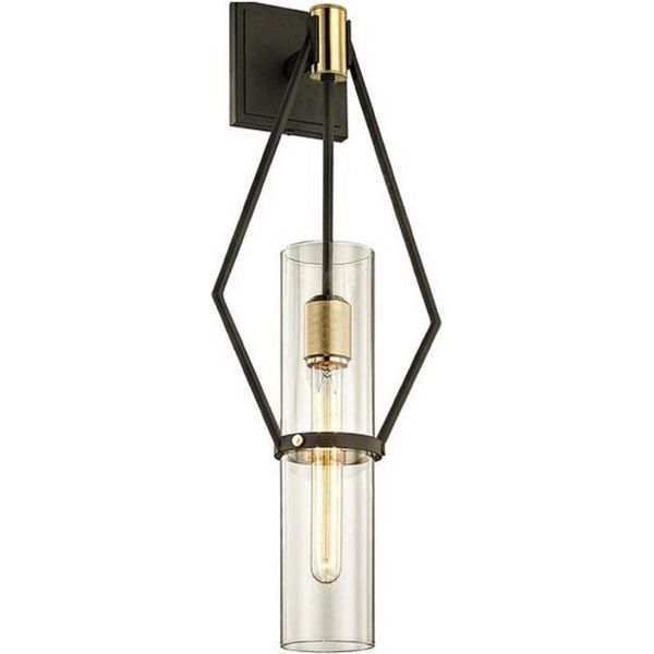 Casa Padrino Lampada Da Parete Bronzo / Ottone 24,1 X 14,6 X H. 64,8 Cm - Lampada Da Parete Di Design Per Il Soggiorno-image