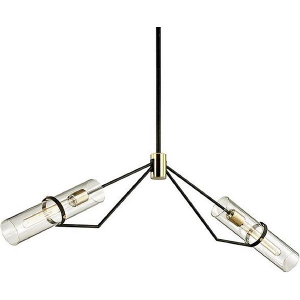 Casa Padrino Lampadario Bronzo/Ottone 127 X 10,2 X H. 37,5 Cm - Lampadario Da Salotto Di Design-image