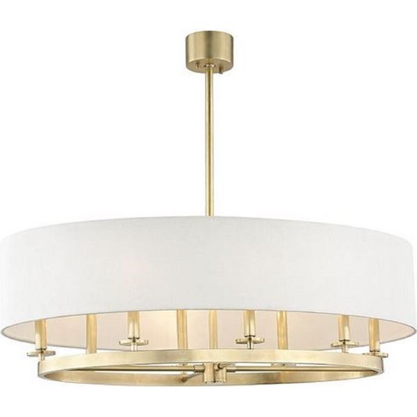 Casa Padrino Lampada A Sospensione In Ottone Antico Colorato / Bianco Ø 99,7 X H. 29,9 Cm - Collezione Luxury-image