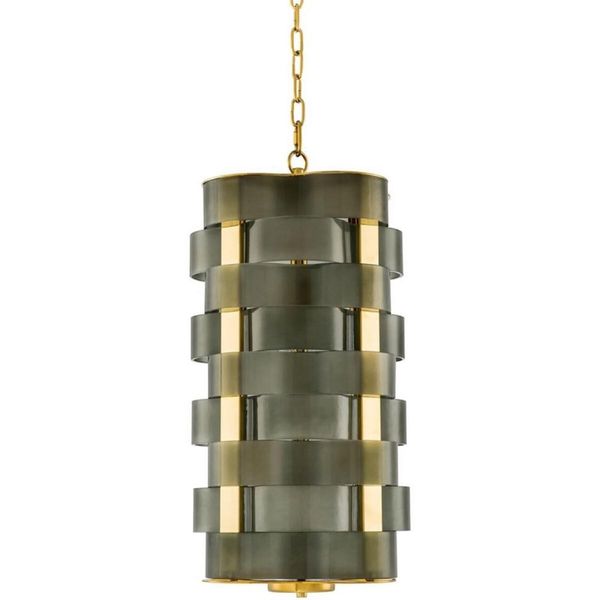 Casa Padrino Lampadario Oro/Verde 33 X 33 X H. 67 Cm - Qualità Lusso-image