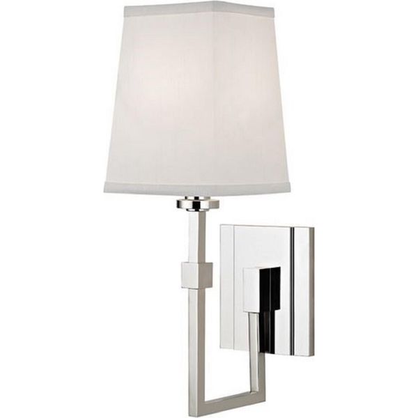 Casa Padrino Lampada Da Parete Argento/Bianco 13,3 X 19,1 X H. 38,7 Cm - Lampada Da Parete Con Paralume-image