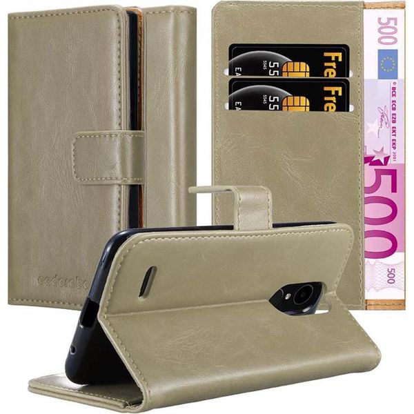Cadorabo Cover Per Lg K4 2017 Cover Protettiva In Marrone Cover Telefono Cellulare Cover Libro Custodia-image