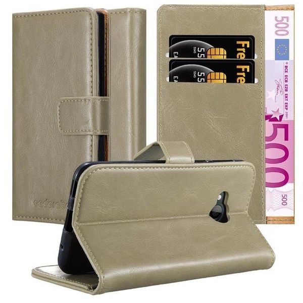 Cadorabo Cover Per Htc U Play Cover Protettiva In Marrone Cover Telefono Cellulare Cover Libro Case Case Lusso-image