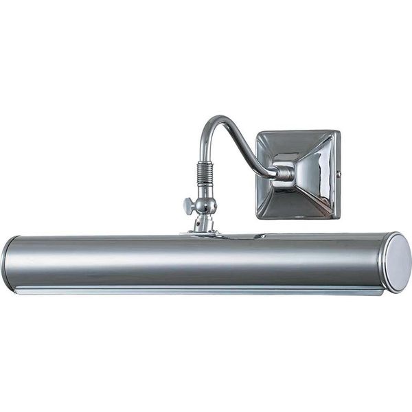 Lampada Da Parete Sopra Quadro 36 Cm 2Xe14 Cromo Lucido Picture Light Elstead-image
