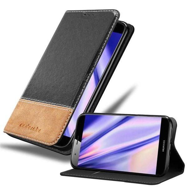 Cadorabo Custodia Per Huawei Ascend G7 Plus / G8 / GX8 Custodia Protettiva In Nera Shandy Case Book Case Etui-image