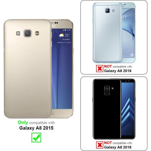 Cadorabo Custodia Protettiva Per Samsung Galaxy A8 2015 Custodia In Blu Telefono Cellulare Tpu Etui Cover Case-image